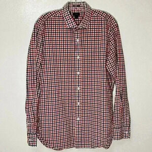 J. CREW Men Ludlow buttons down plaid shirt | size large